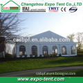 Large party marquee tent with clear pvc church windows